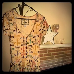 Effie’s heart printed dress - Size: S